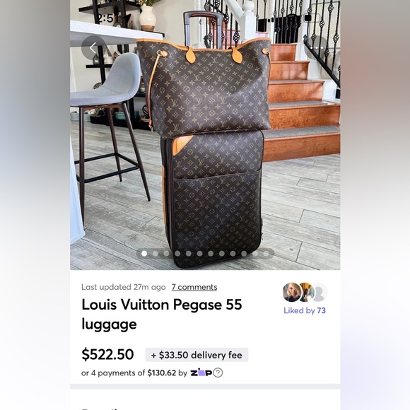 SOLD- Louis Vuitton Pegase 55 rolling luggage suitcase - Picture 16 of 16